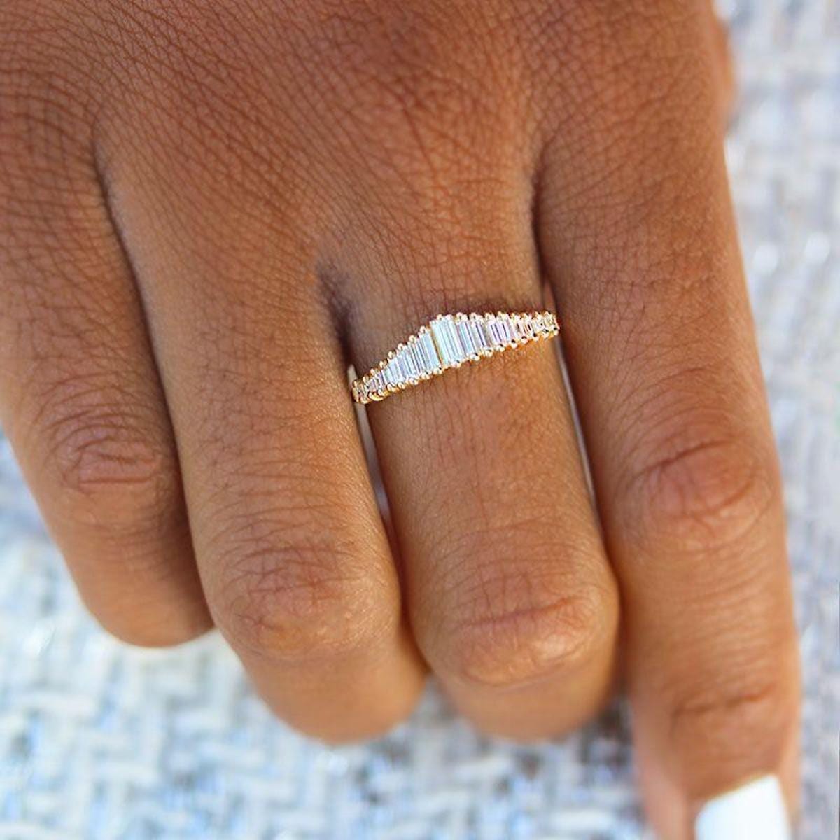 Art Deco Diamond Tiara Ring - Vintage Inspired Bridal Jewelry for Weddings, Prom & Special Occasions