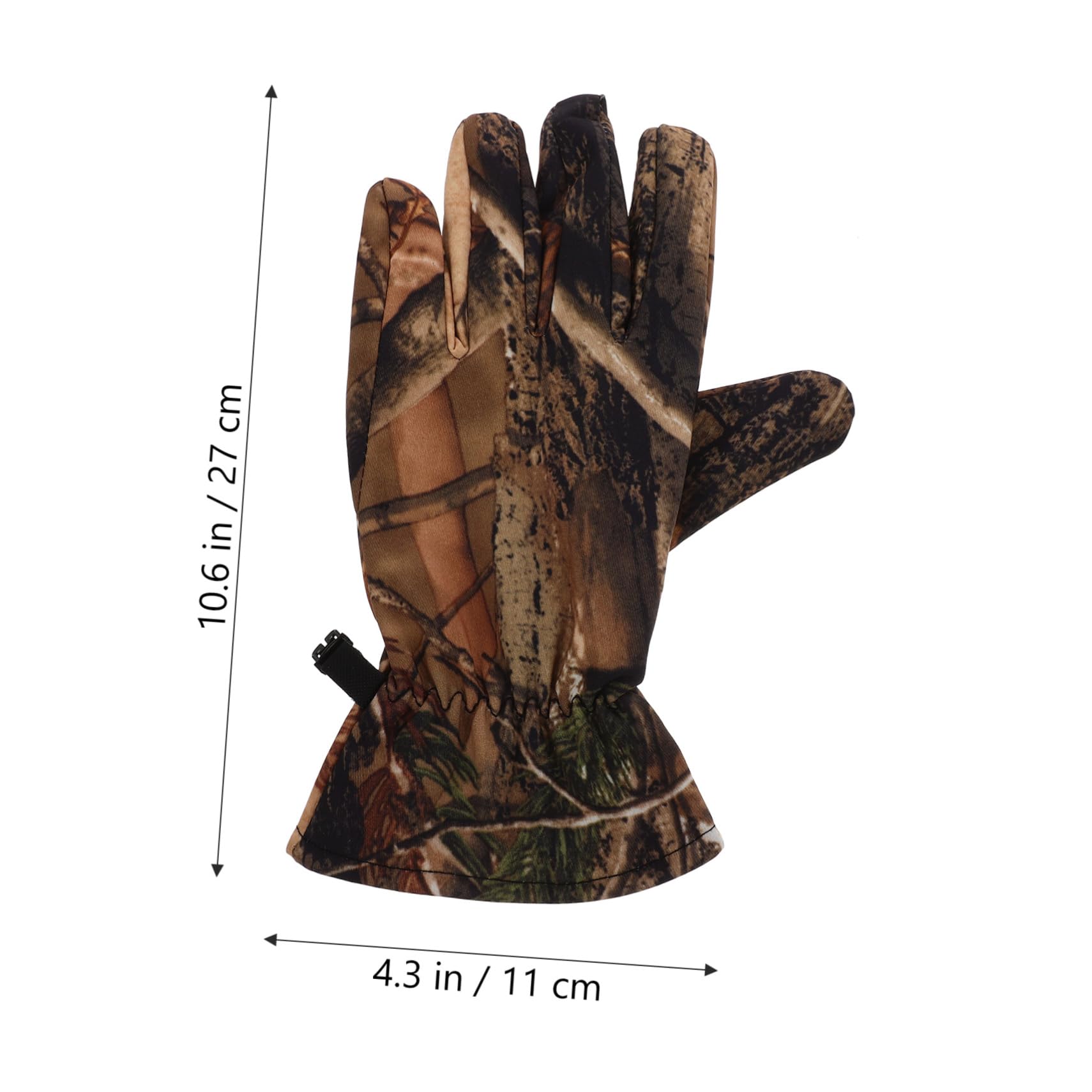 BELLIFFY Camo Polar Fleece Hunting Gloves - Winter Sports, Riding & Ski Gloves for Men & Women - Warm Outdoor Gear for Hunting, Skiing, Snowboarding & Cold Weather Activities