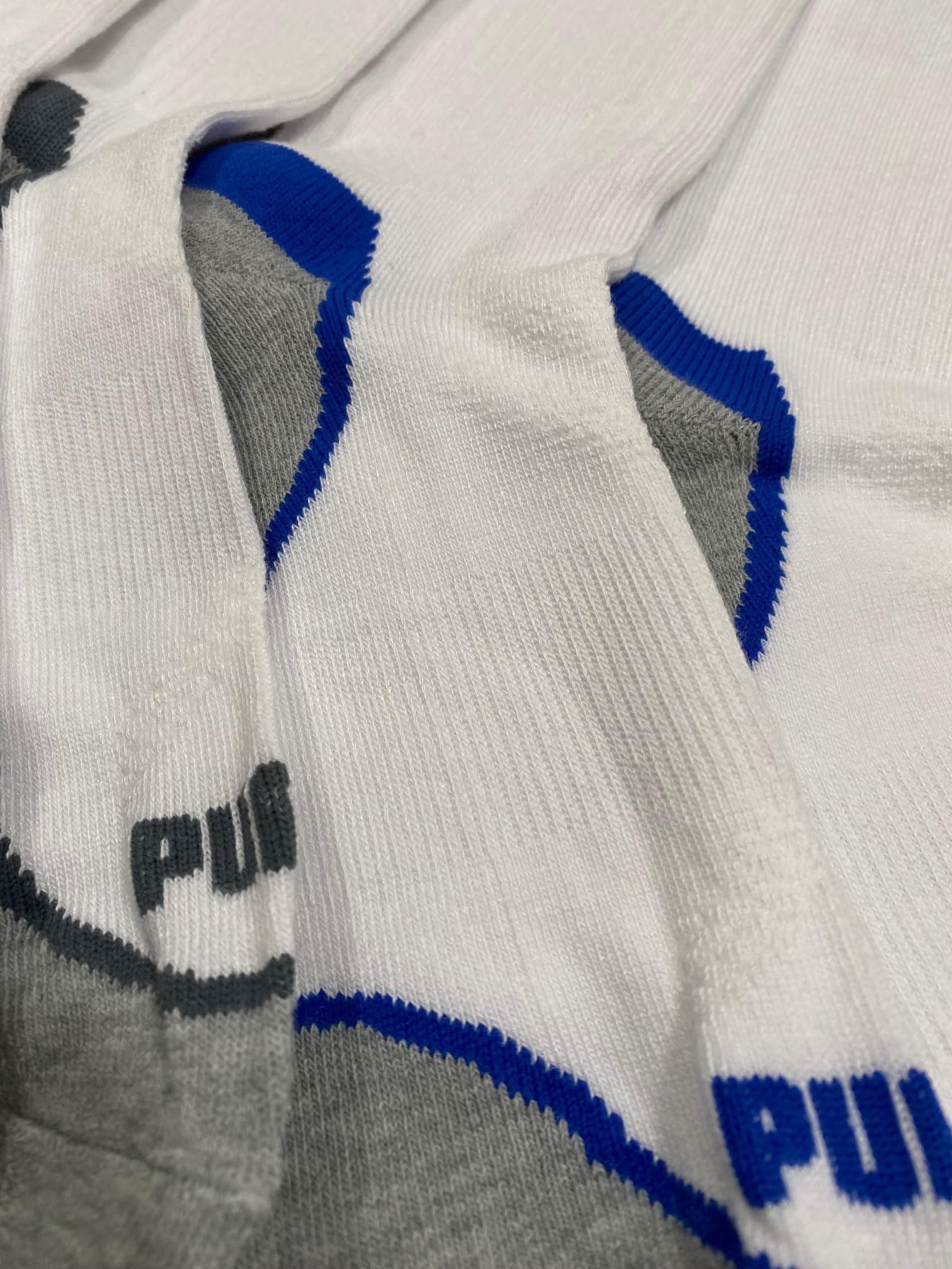 PUMA Men's Athletic Crew Socks 6-Pack - Breathable, Cushioned Workout & Running Socks for Sports, Gym & Everyday Comfort