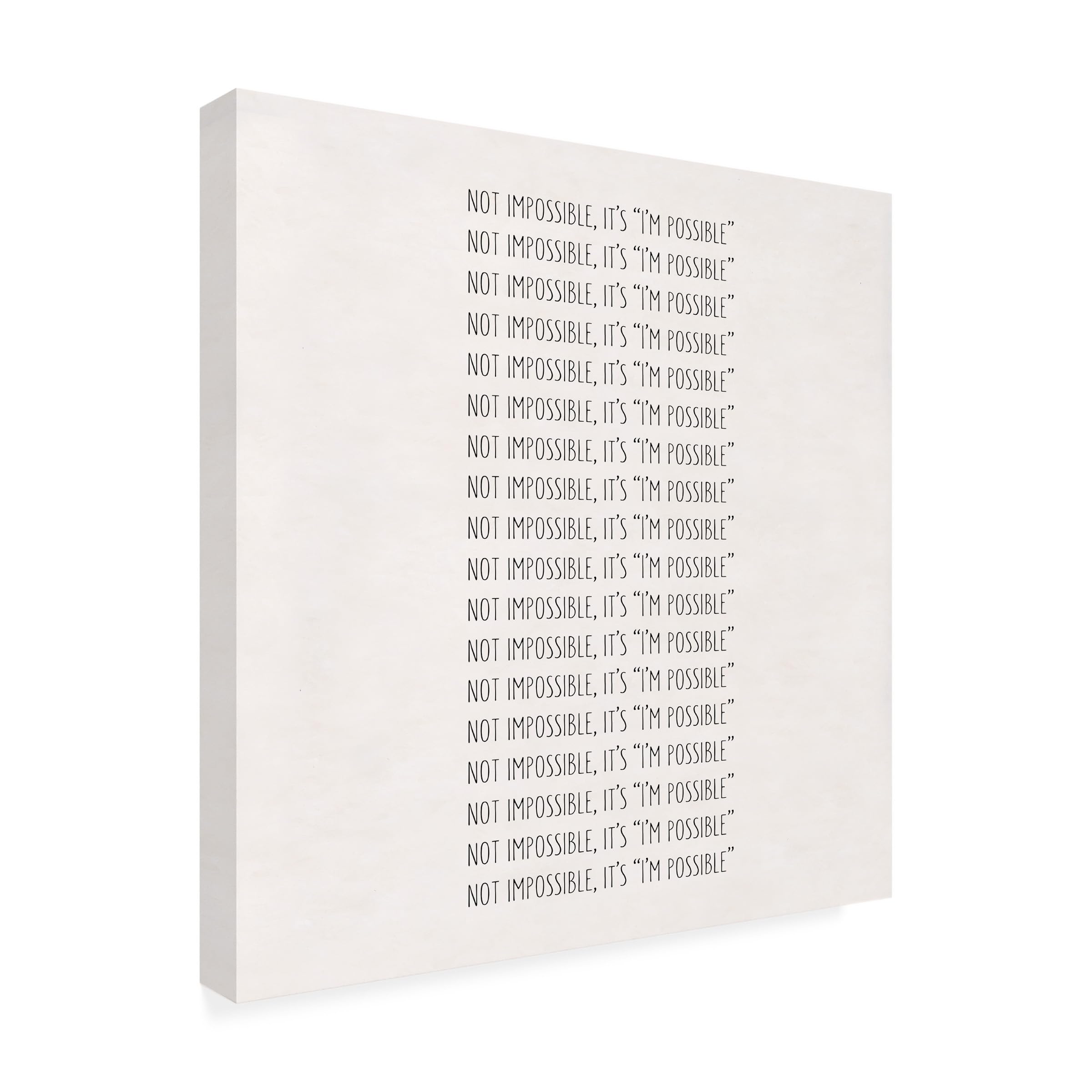 Trademark Fine Art 'Possible' Canvas Wall Art Print by Art Licensing Studio - Perfect for Living Room, Bedroom & Office Decor