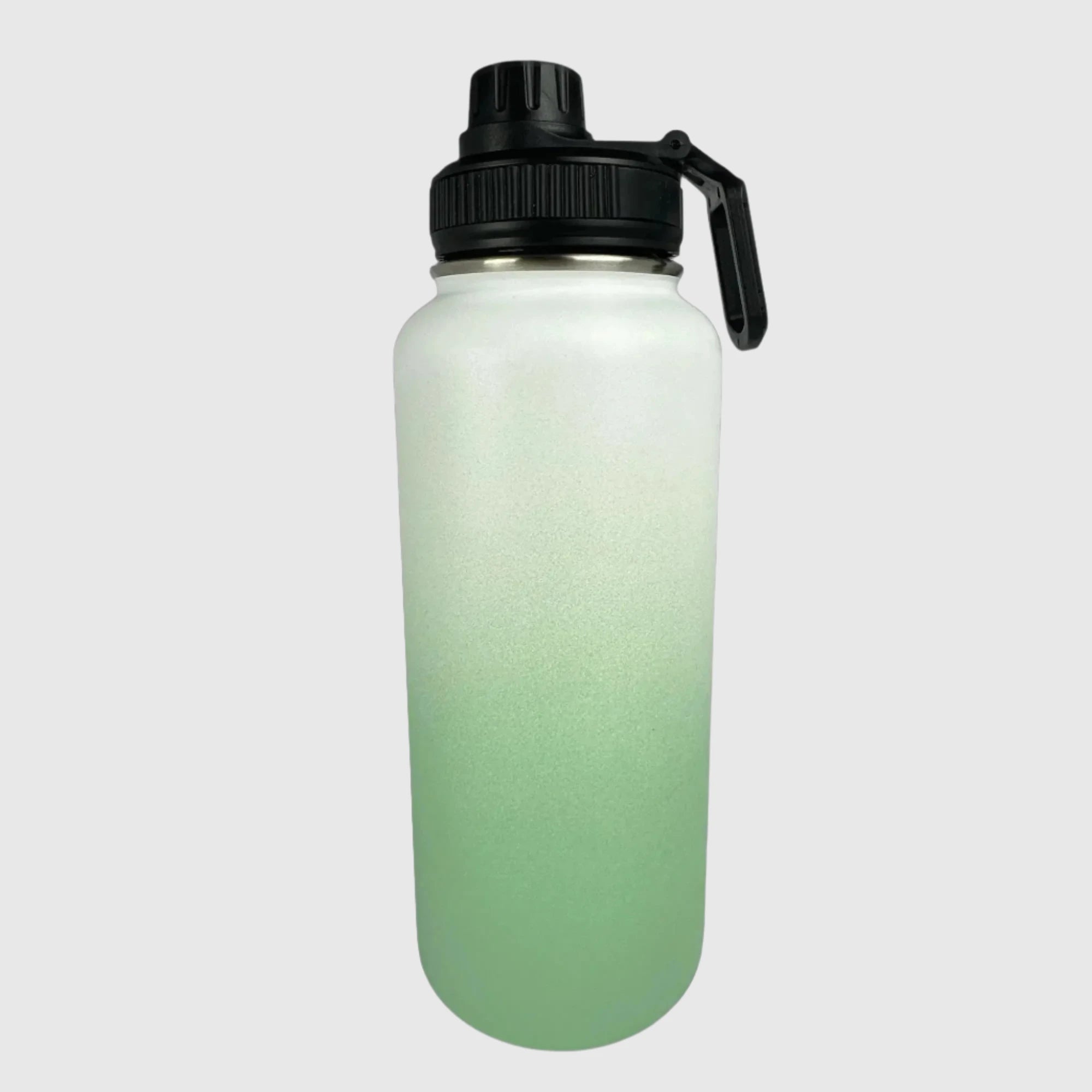 Pastel Green Insulated Stainless Steel Water Bottle 32oz (950ml) - Keeps Drinks Cold 24Hrs/Hot 12Hrs - Perfect for Hiking, Gym & Outdoor Activities
