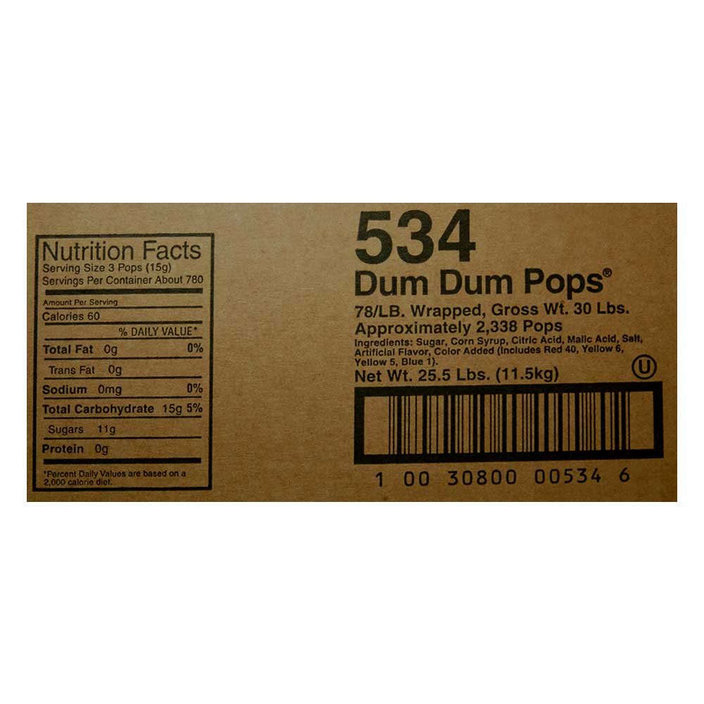 Bulk Dum Dum Pops 30 Lb - Assorted Flavors Lollipops for Parties, Halloween Candy, Favors & Classroom Rewards (Great for Events, Fundraisers and Office Treats)