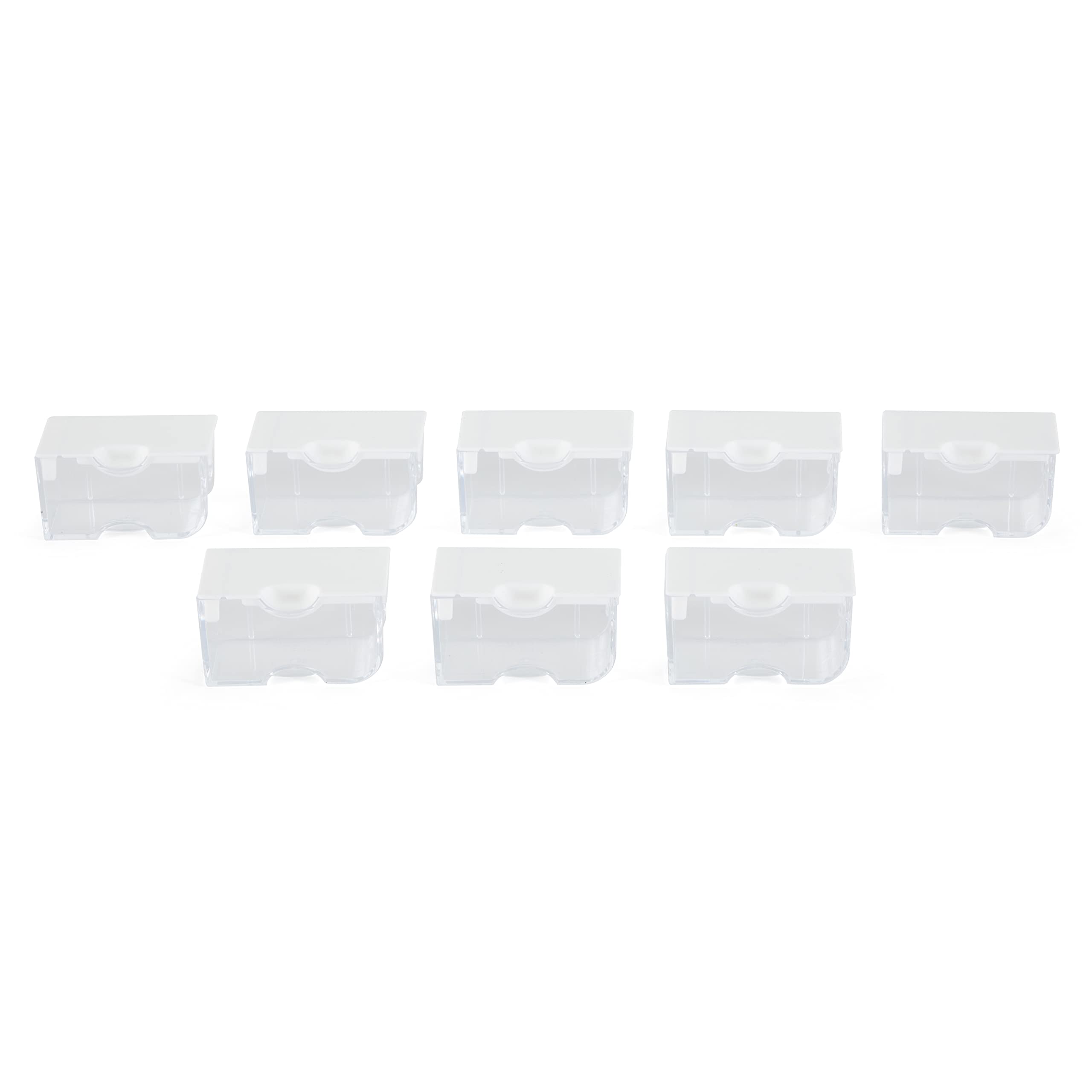 Stackable Plastic Organizer Tray Set with Lids - 48 Small Compartment Containers for Beads, Jewelry & Craft Supplies - Perfect for DIY Projects, Home Organization & Office Storage