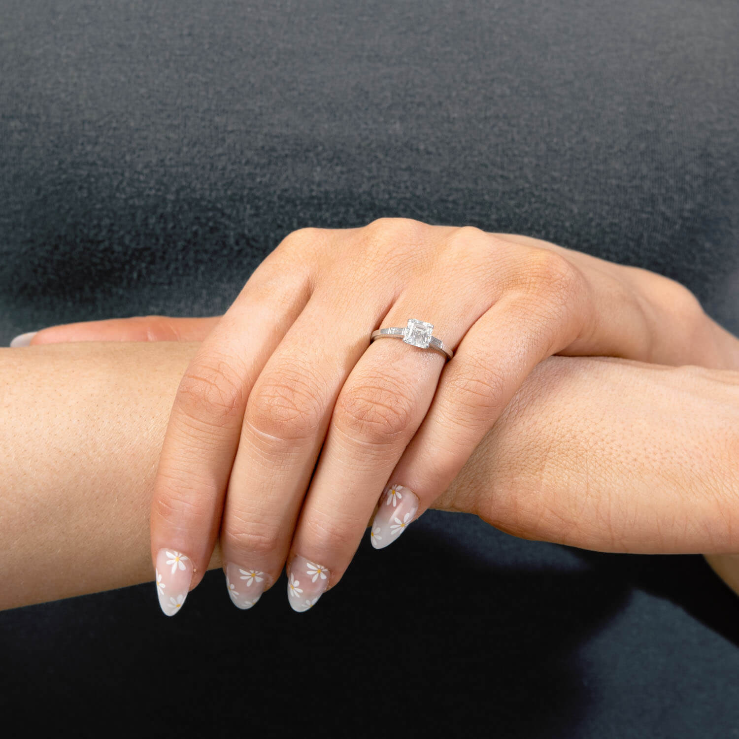 1.06ct Vintage Platinum Diamond Engagement Ring for Women - Timeless Wedding Band, Anniversary Gift & Proposal Jewelry