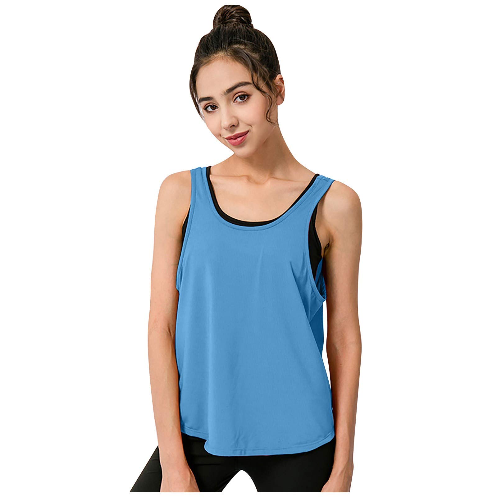 Women's Workout Tank Tops - Breathable Yoga Shirts for Gym, Running & Athletic Activities | Loose Fit Exercise Tops for Yoga, Fitness & Casual Wear