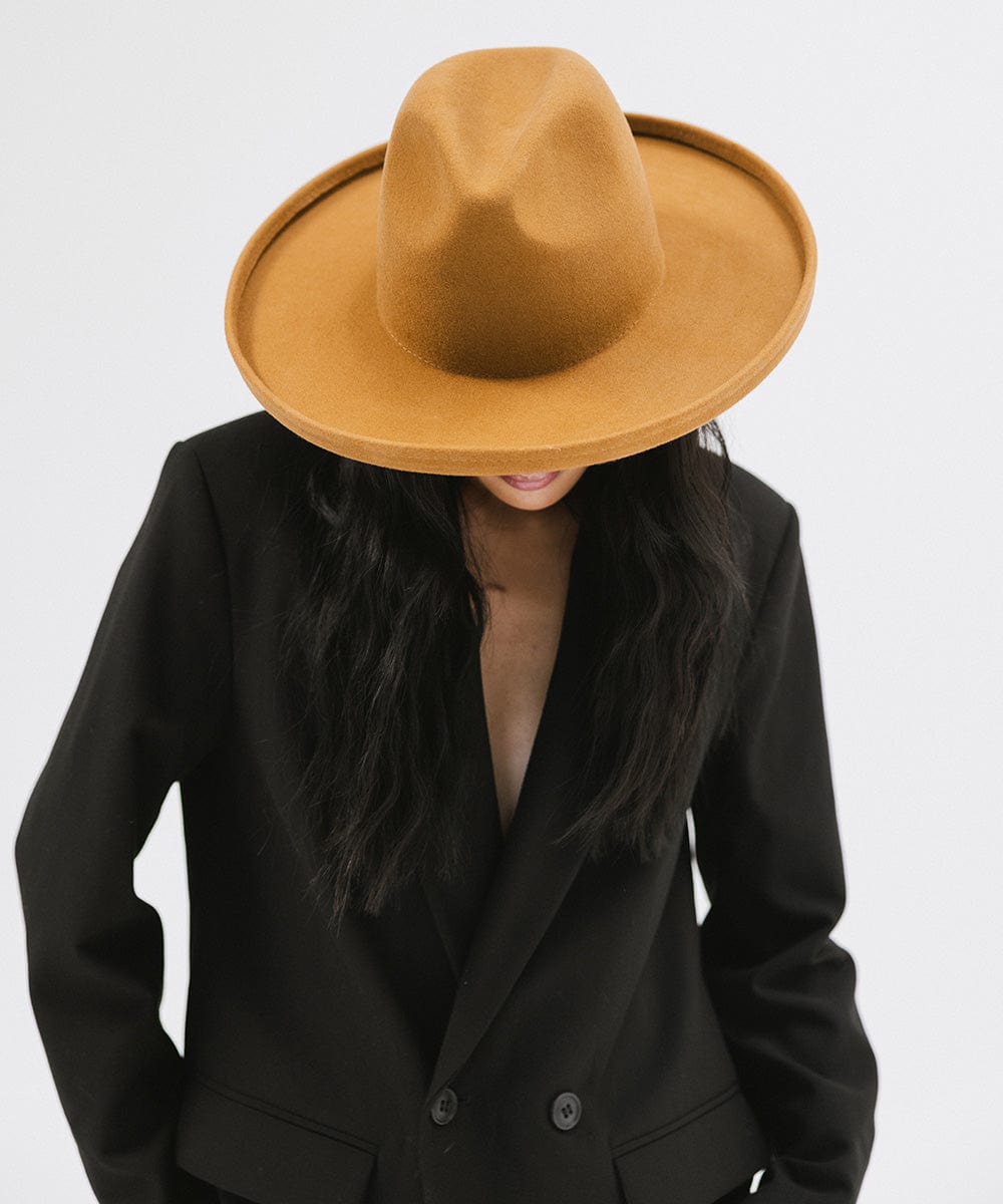 Maude Pencil Brim Hat in Cinnamon - Vintage Style Women's Sun Hat with UPF Protection - Perfect for Beach, Garden & Summer Outdoor Activities