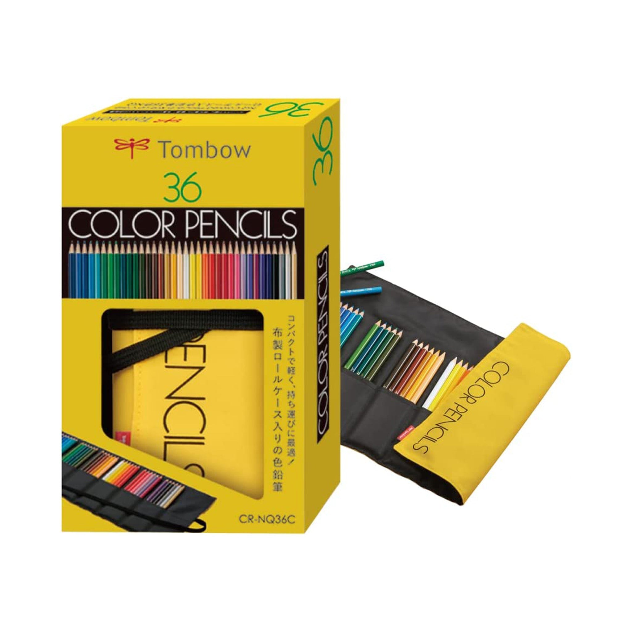 Premium Colored Pencil Set with 72 Vibrant Colors - Includes Durable Roll Case & Mini Sharpener - Ideal for Artists, Students & Adult Coloring Books - Tombow High-Quality Drawing Supplies for Sketching, Shading & Professional Artwork
