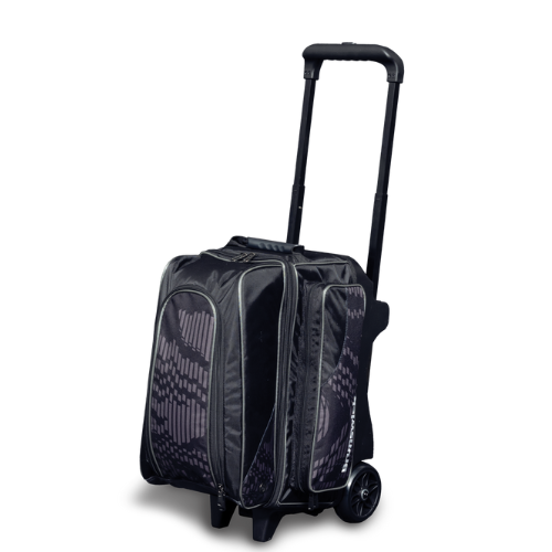 Brunswick Punisher Double Roller Grey Bowling Bag - Durable & Spacious for Bowling Balls & Accessories - Perfect for League Play & Practice Sessions
