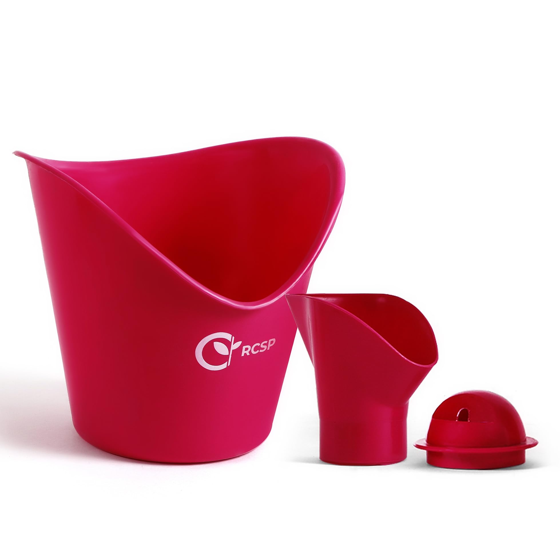 RCSP 3-in-1 Steam Vaporizer for Kids & Adults - Portable Facial Steamer, Nasal Inhaler & Cough Relief Device (Pink) - Perfect for Cold, Allergy & Skincare at Home or Travel