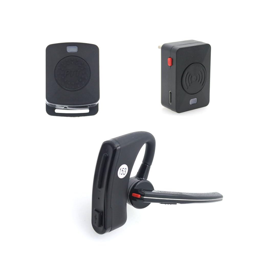 BAOFENG K1 Plug PTT Earphone with Noise Cancelling Mic - Hands-Free Wireless Headset for UV-82 UV-5R Walkie Talkies (K Plug Connector) - Ideal for Construction, Security, Outdoor Adventures & Event Coordination