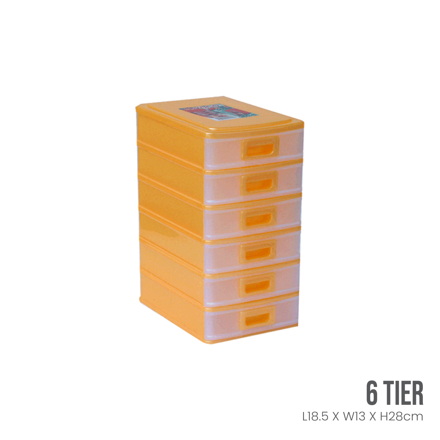 6 Tier Mini Drawer Organizer - Compact Storage Solution for Office, Kitchen, Bathroom & Craft Supplies (2016 Model) - Perfect for Small Spaces & Clutter Control