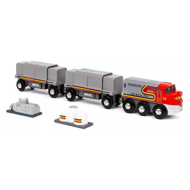 BRIO Santa Fe Train Set - Wooden Toy Train for Kids | Trains of the World Collection | Perfect for Pretend Play, Birthday Gifts & Early Childhood Development