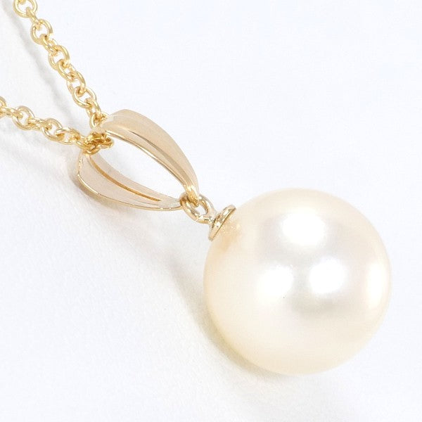 18K Yellow Gold Pearl Necklace for Women - Elegant Luxury Jewelry Gift for Wedding, Anniversary & Special Occasions
