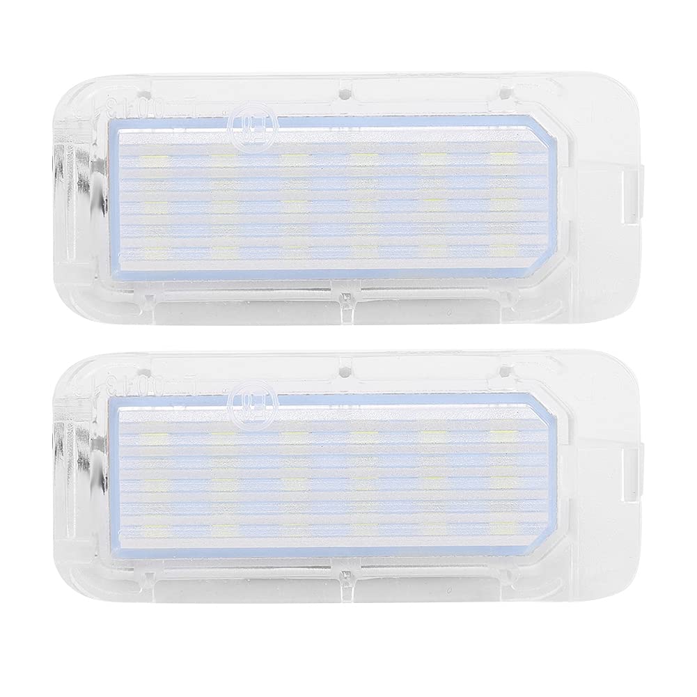 2Pcs LED License Plate Lights for Ford Focus 2 & Tournament 2008-2012 - Bright White License Plate Bulbs, Easy Installation, Waterproof - Perfect for Night Driving & Enhanced Vehicle Appearance
