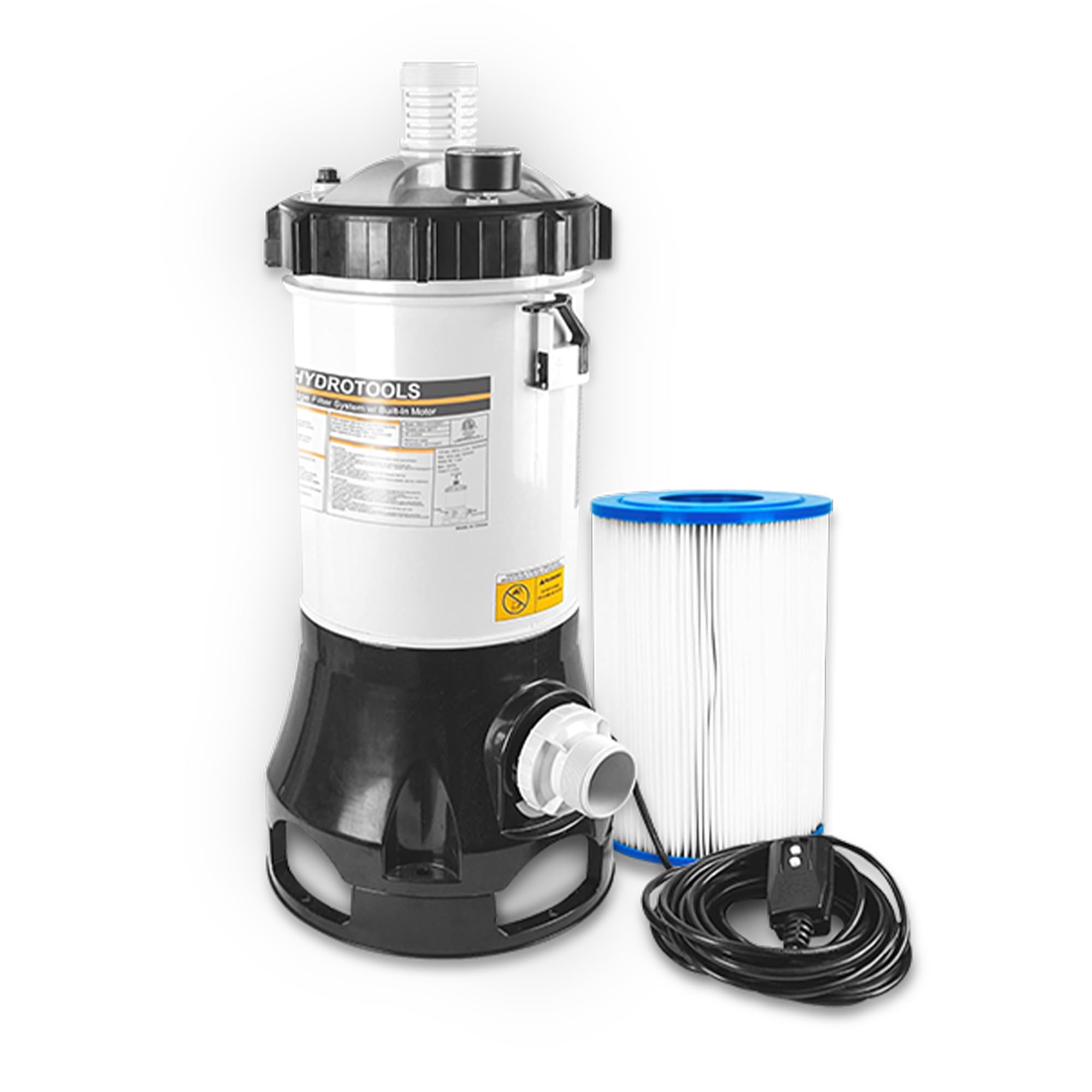 SWIMLINE HYDROTOOLS Above-Ground Pool Cartridge Filter System with 0.25 HP Pump | 25 Sq Ft Filtration Area | Ideal for Pools up to 5500 Gallons | Perfect for Backyard Swimming Pools & Summer Water Maintenance