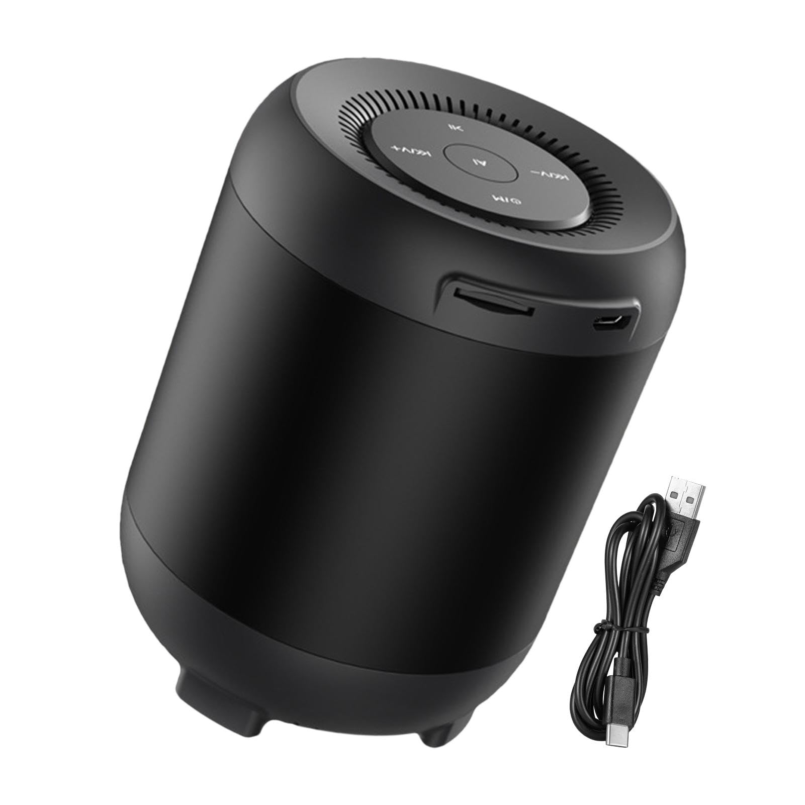 Smart Desk Speaker with Subwoofer - Voice Control & Memory Card Function - Desktop Sound Control Speaker for Office, Home, Camping - Perfect for Work, Music & Outdoor Entertainment