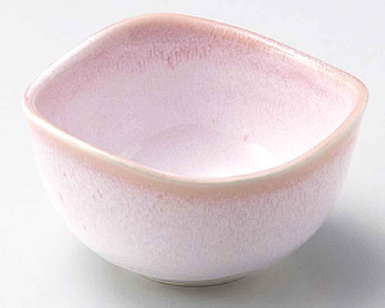 Sakura Nishiki 5.1inch Set of 5 Japanese Ceramic Plates - Pink Floral Design, Medium Dinner Plates, Microwave & Dishwasher Safe - Perfect for Home Dining, Party Serving & Gift Giving