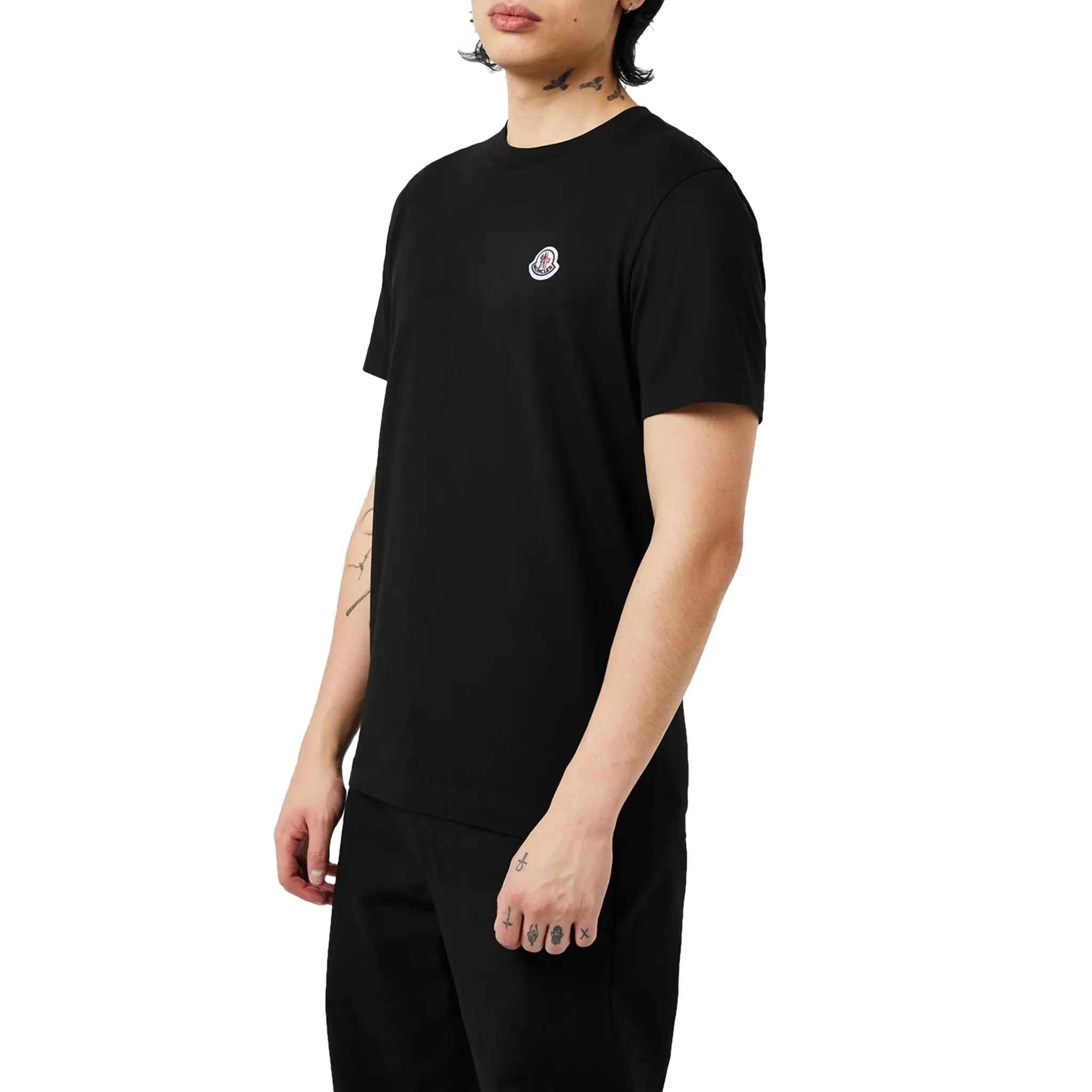 Moncler 3 Pack Black T-Shirts for Men - Premium Cotton Crew Neck Tees - Casual Wear, Layering & Everyday Outfits