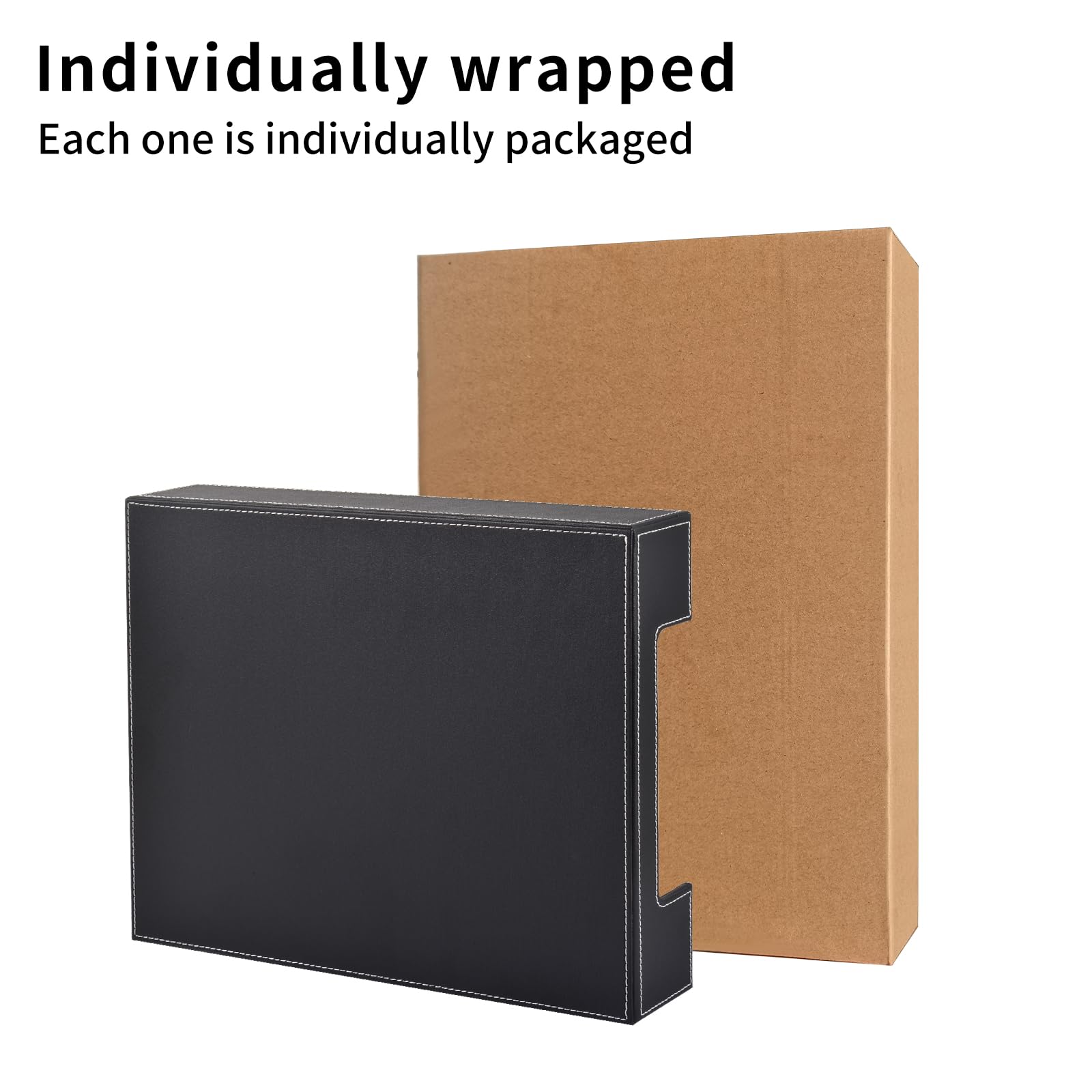 Luxury Leather Letter Tray - Office Desk Organizer for Mail & Files | Home & Office Use