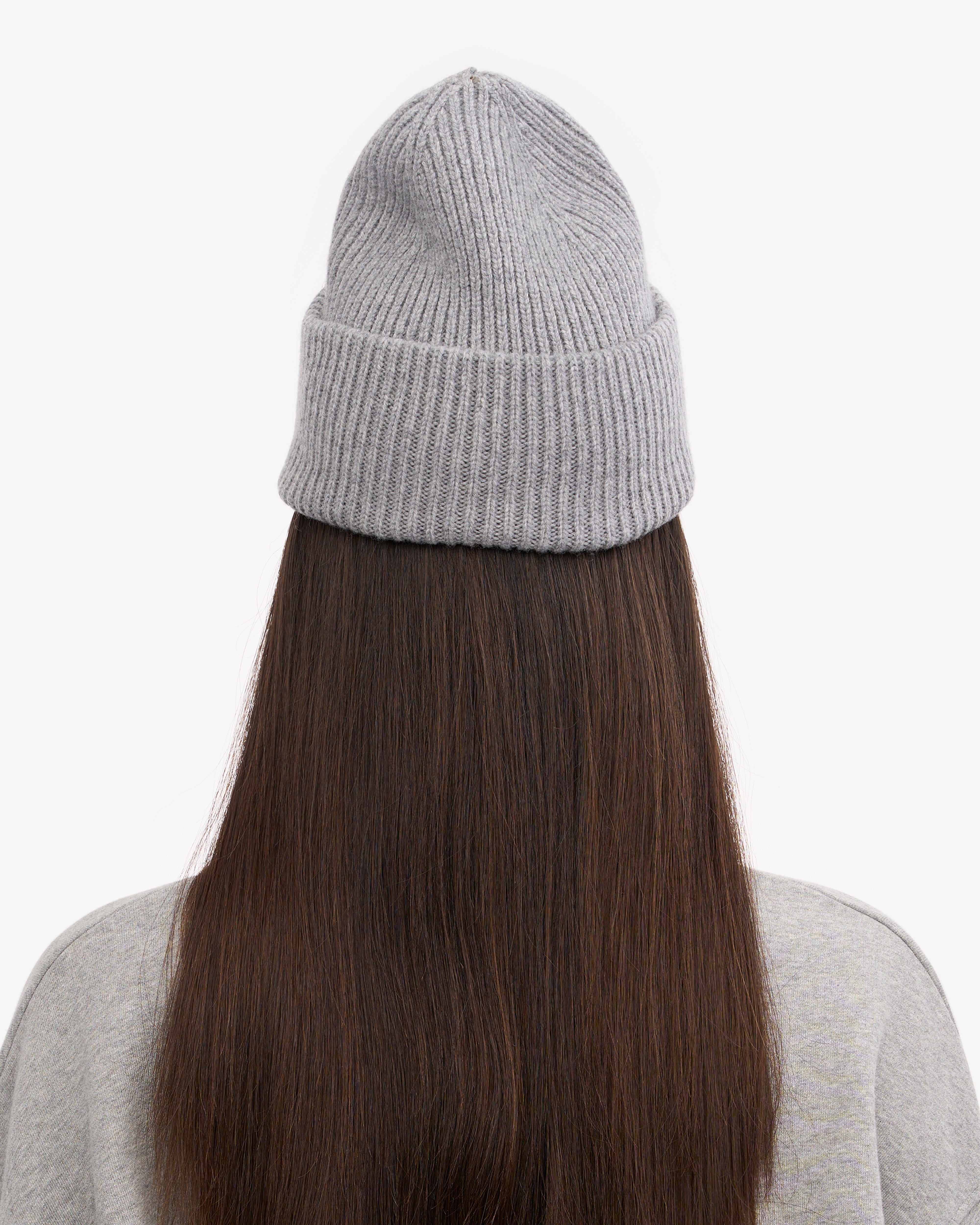 Premium Merino Wool Beanie Hat for Men & Women - Soft & Warm Heather Grey Winter Hat for Outdoor Activities, Skiing & Hiking