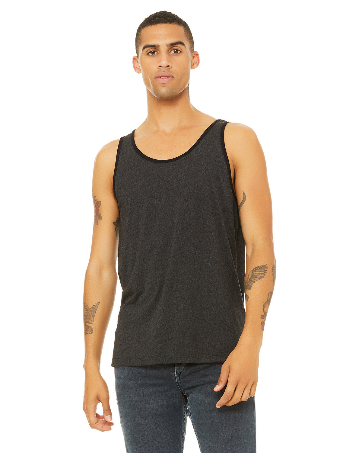 Bella + Canvas 3480 Unisex Jersey Tank Top - Soft Cotton Spaghetti Strap Casual Wear for Men & Women - Perfect for Gym, Beach, and Summer Outfits