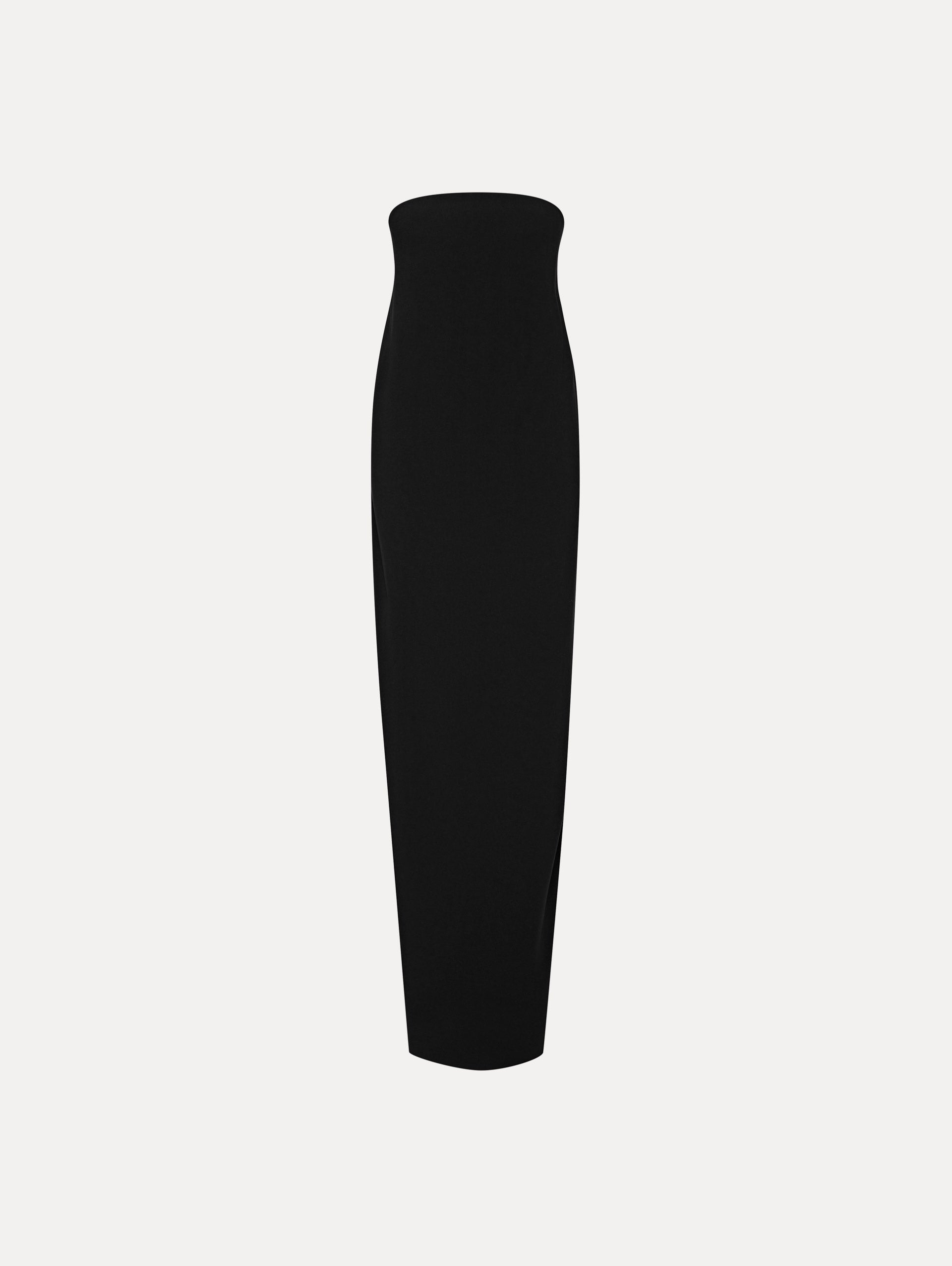 Elegant Strapless Draped Column Gown for Women - Formal Evening Gown for Prom, Wedding, Black Tie Events & Special Occasions