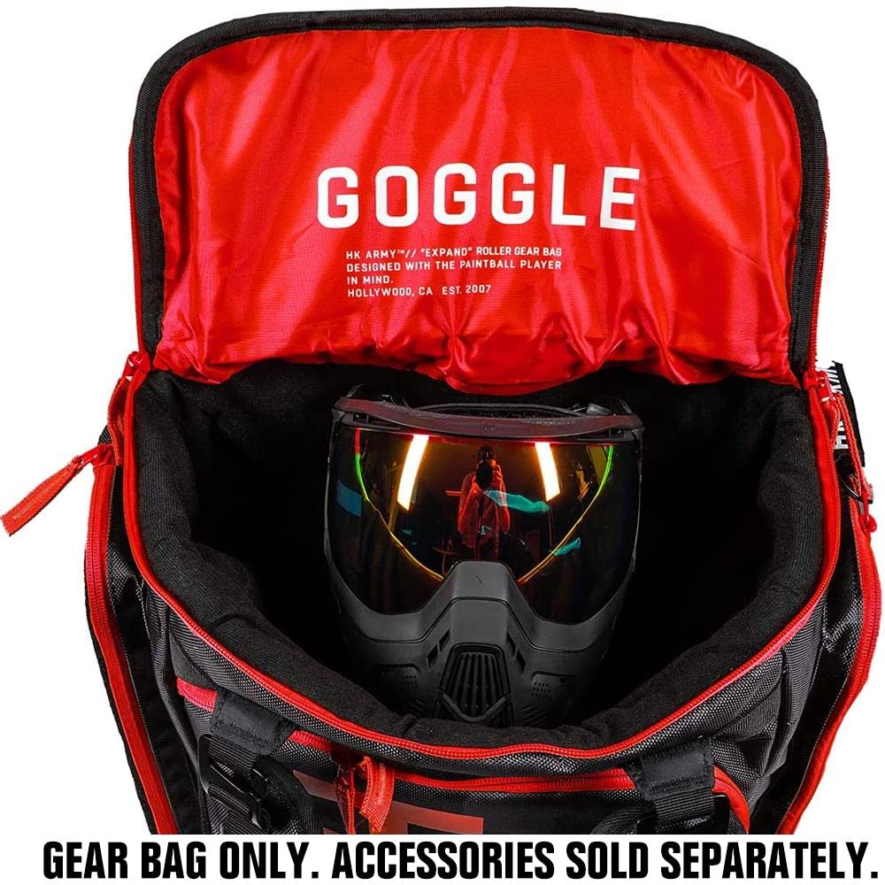 HK Army Paintball Expand 75L Roller Travel Gearbag - Shroud Red | Durable Paintball Equipment Bag for Tournaments & Practice | Perfect for Paintball Players & Sports Enthusiasts