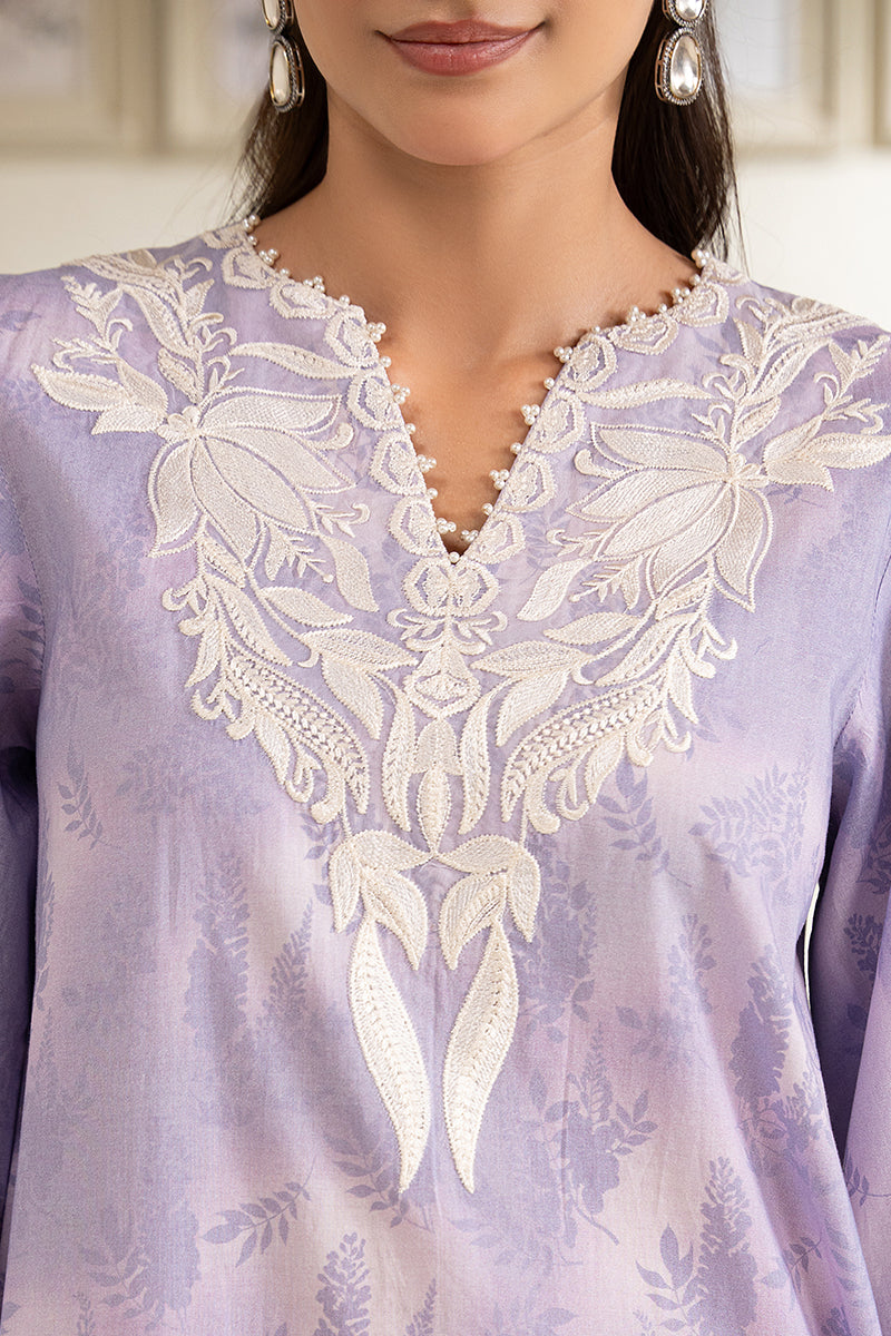 Lavender Mirage Printed Shirt for Women - Stylish Floral Blouse for Casual Wear, Office & Summer Outfits