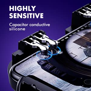 CICIGLOW Mobile Game Controller for PUBG & Fortnite - Ergonomic Smartphone Gamepad with Cooling Fan - Compatible with iPhone & Android - Perfect for Gaming on the Go & Esports Tournaments