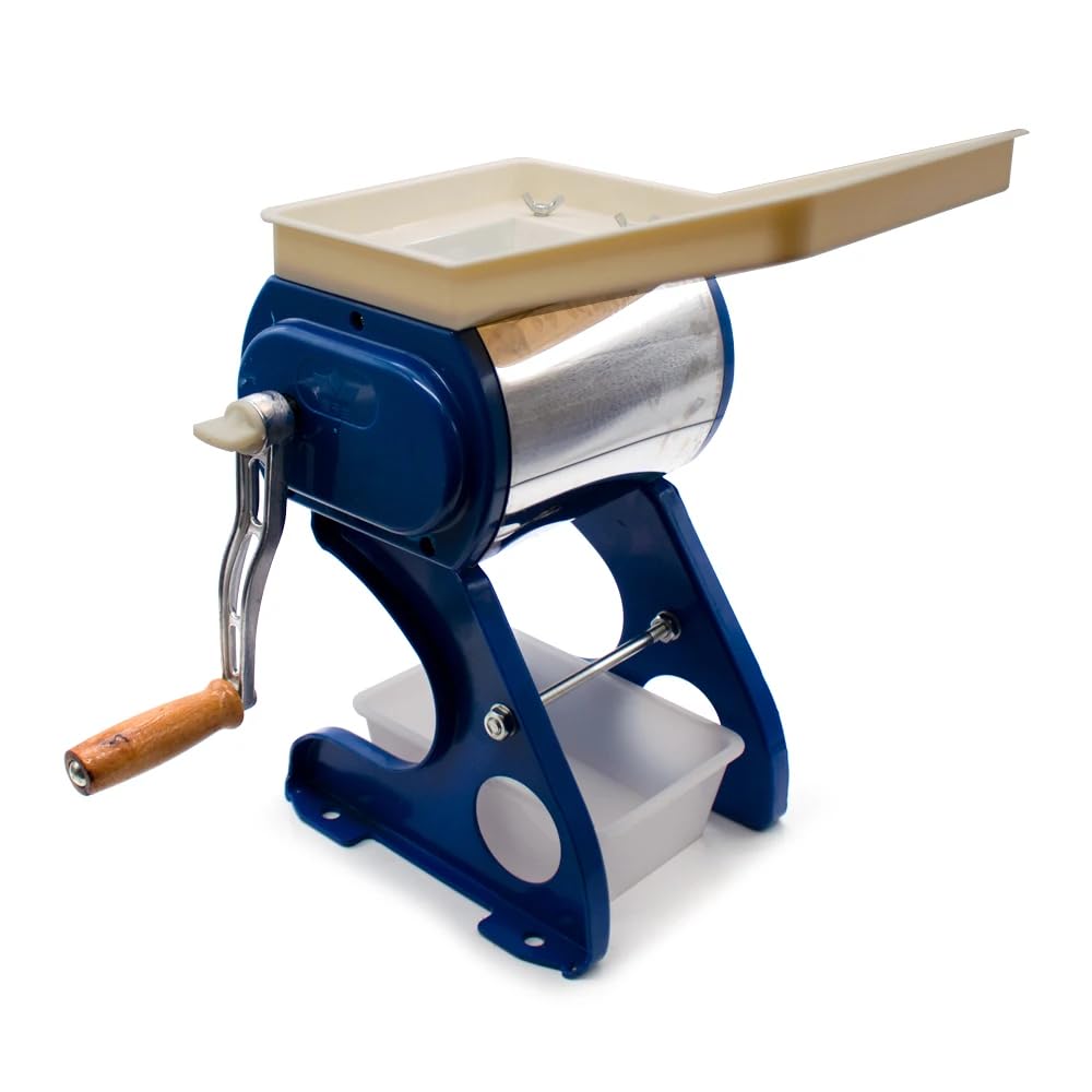 Stainless Steel Manual Commercial Meat Slicer - Hand Cranked Beef Mincer & Chopper with 5MM Adjustable Thickness | Perfect for Deli, Butcher Shop & Home Kitchen Use