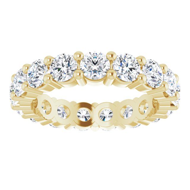 3.57 Carat Round Diamond Eternity Band for Women - Dazzling Wedding Ring, Anniversary Gift & Special Occasion Jewelry (Perfect for Proposals, Engagements and Milestone Celebrations)