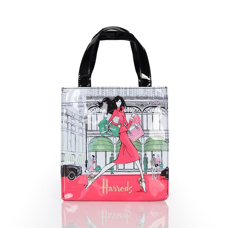 Eco-Friendly Women's Floral Tote Shopping Bag - Reusable Grocery Bag for Beach, Market & Daily Use