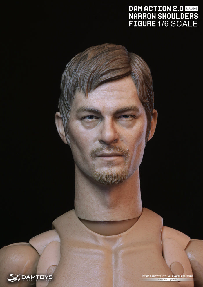 1/6 Scale Norman Reedus as Daryl Dixon Figure - The Walking Dead Collectible Action Figure with Narrow Shoulders for Display & Fan Collections - Perfect for Home Decor, Office Display, and TV Show Memorabilia