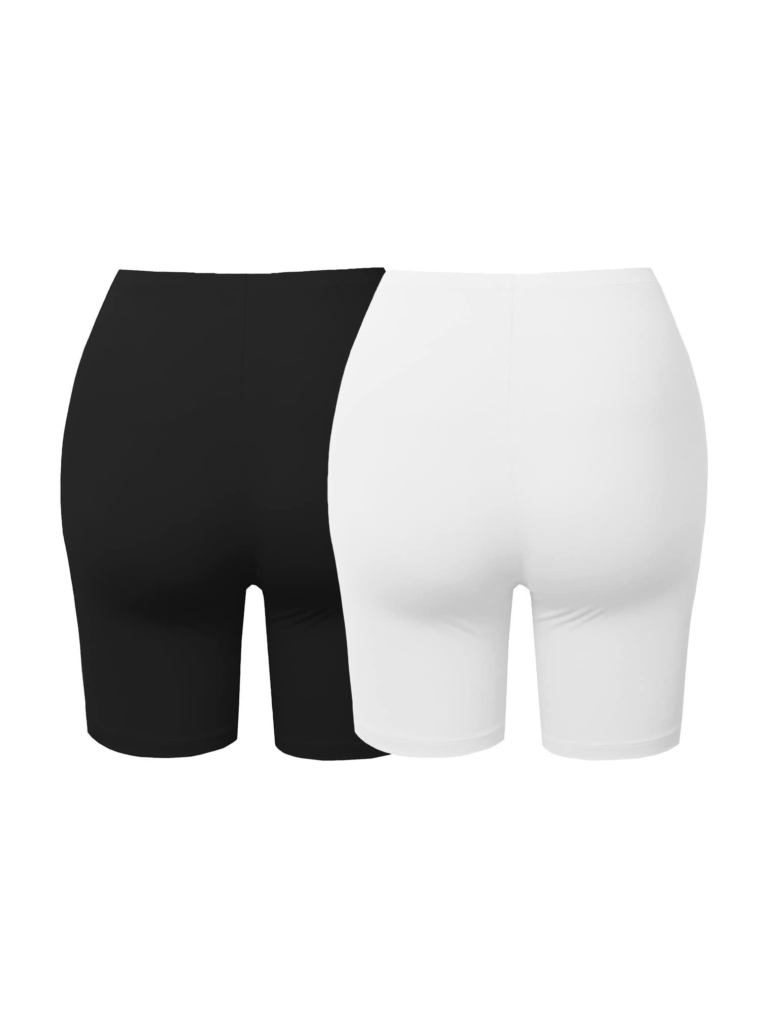 Emma Women's Essential Active Daily Cotton Mid Rise Biker Shorts - Comfortable Workout & Lounge Wear for Yoga, Running, Gym