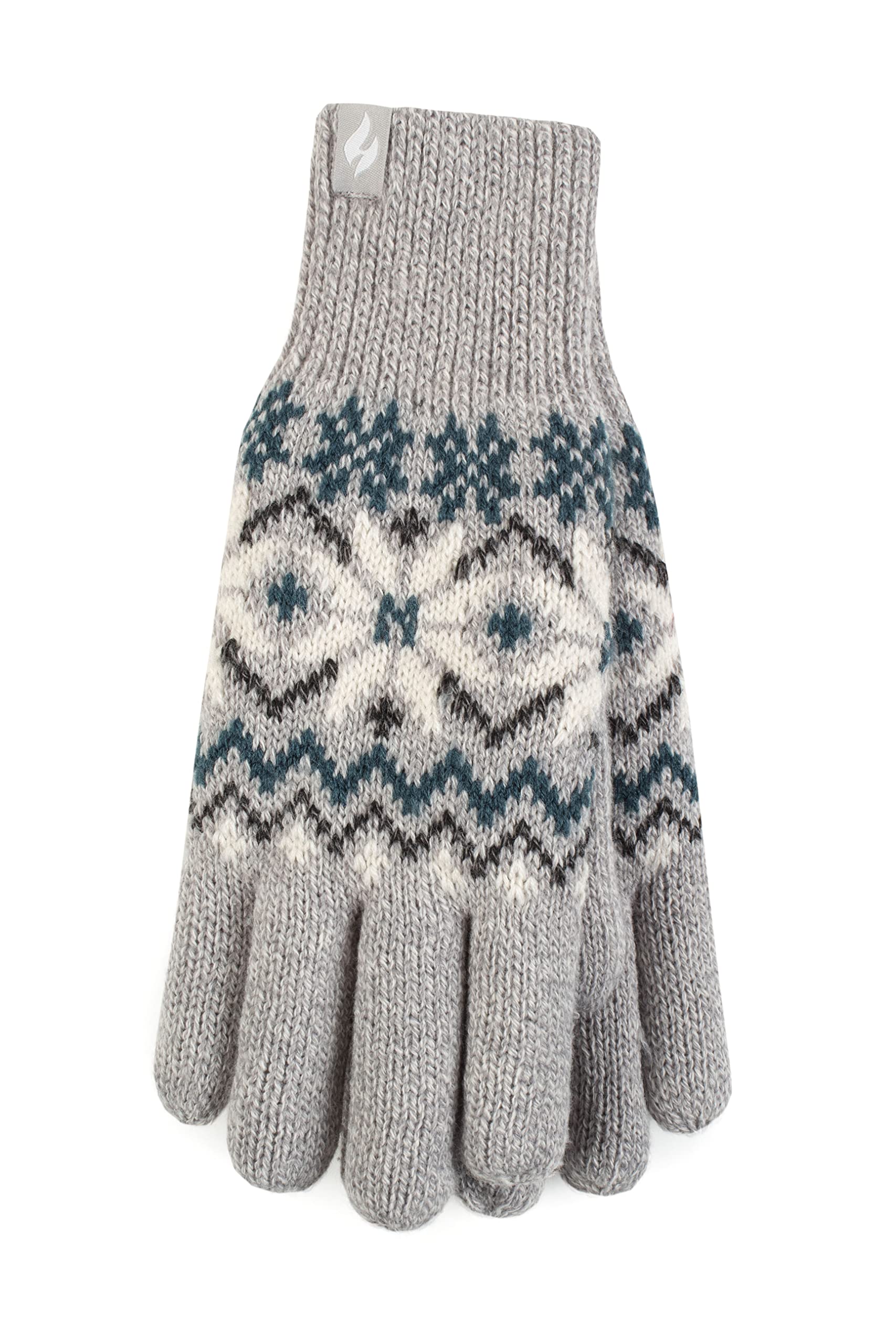 Heat Holders SockShop Women's Avens Patterned Thermal Gloves - Pack of 1 | Winter Warmth for Outdoor Activities, Skiing & Cold Weather