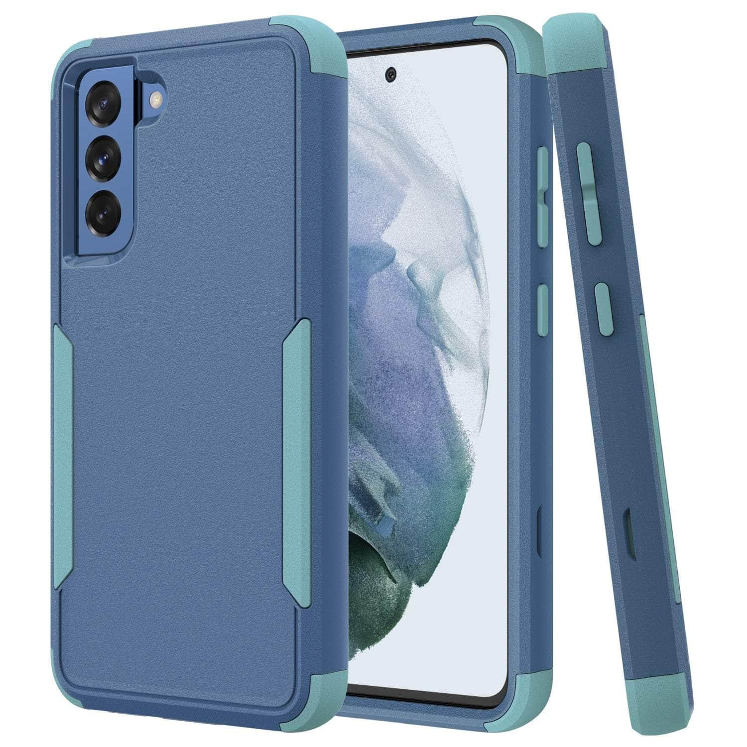 3 Layer Shockproof Armor Case for Samsung Galaxy S22 - Heavy Duty Front & Back Protection - Perfect for Outdoor, Sports & Daily Use