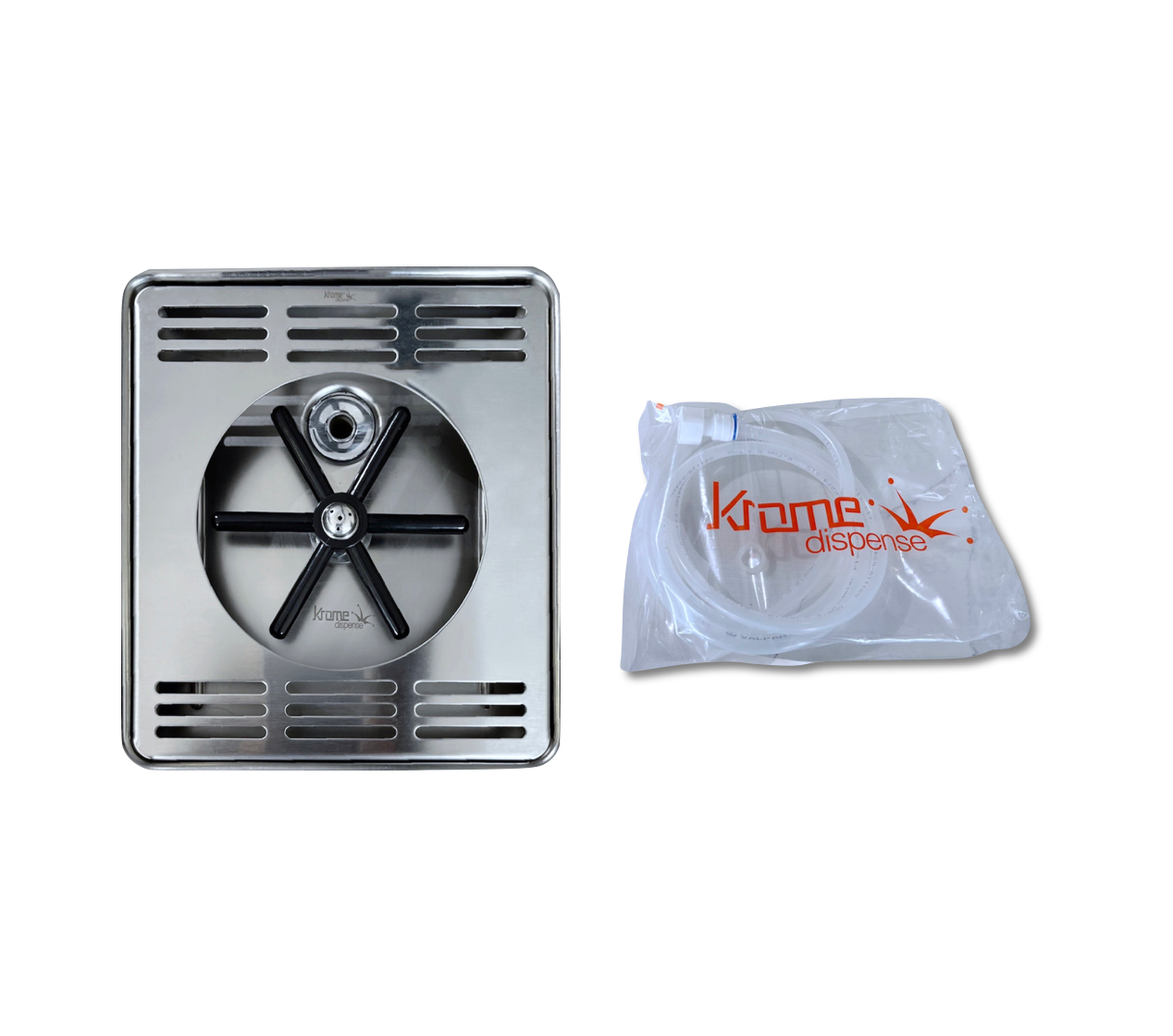 Krome Rinser Center Spray Tray 8x8 Inch - Stainless Steel Dish Rack Accessory for Efficient Dishwashing | Perfect for Kitchen, Restaurant & Commercial Use
