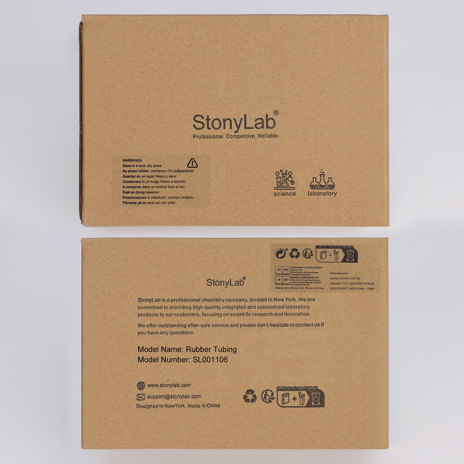 Stonylab Red Vacuum Rubber Tubing - 5/16