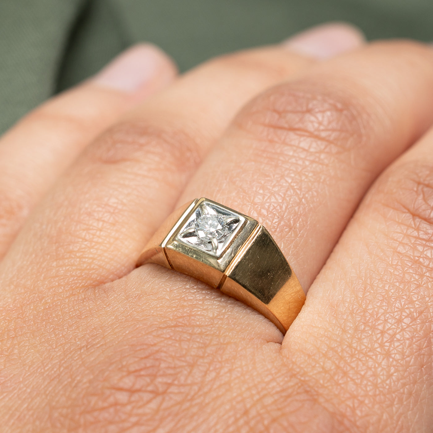 0.17ct Single Stone Diamond Ring - Size 10.75 | Elegant Solitaire Engagement & Wedding Band for Women | Perfect for Proposals, Anniversaries & Special Occasions