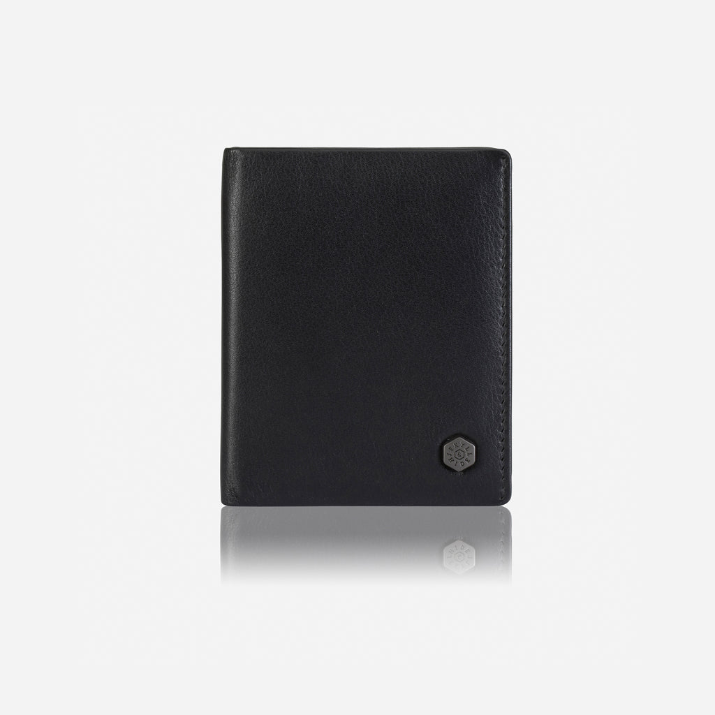 Jekyll & Hide Monaco Slim Bifold Card Holder Wallet for Men - RFID Blocking Leather Credit Card Holder - Perfect for Business, Travel & Everyday Use (Black)
