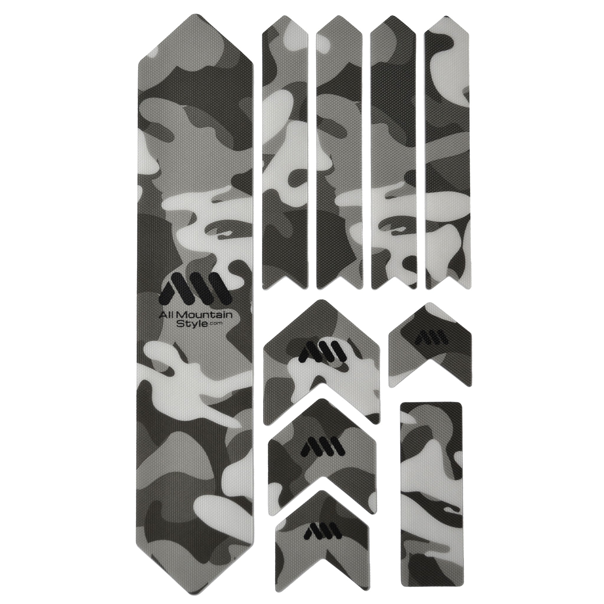 All Mountain Style Extra Honeycomb Frame Guard - Clear/Camo Design | Durable Bike & Motorcycle Protection for Off-Road Adventures & Urban Commuting