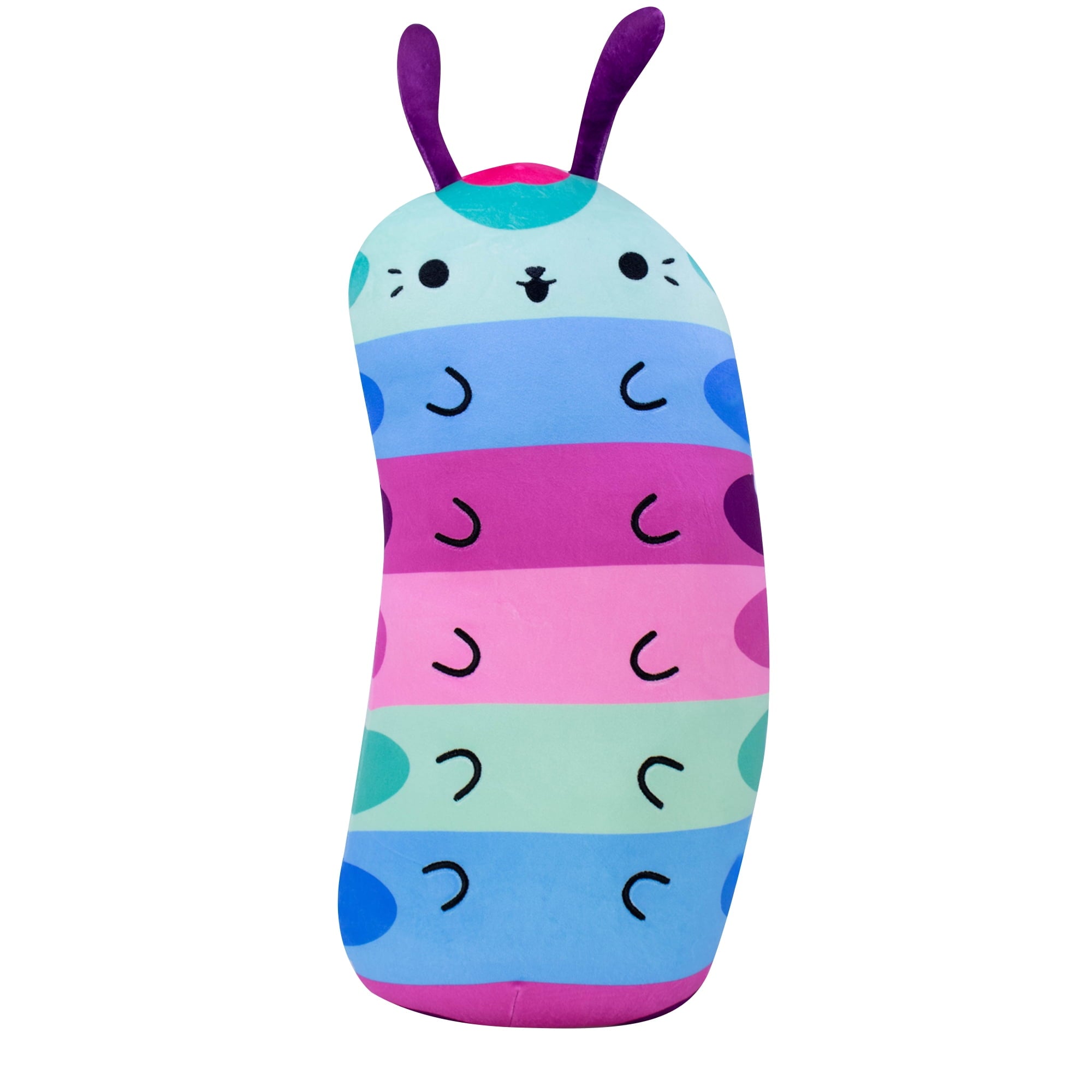 17 Inch Cats vs Pickles Hugger Plush Caterpillar Toy - Soft Stuffed Animal for Kids, Collectible Gift for Cat Lovers - Perfect for Cuddling, Playtime, and Nursery Decor
