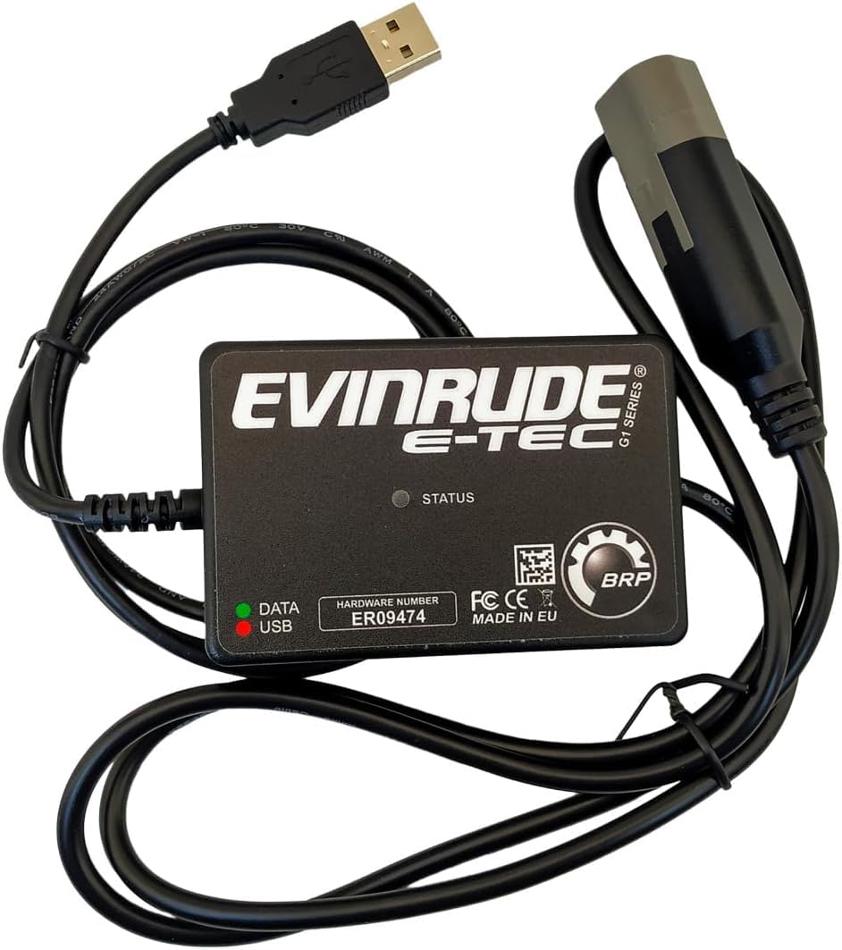Evinrude Diagnostic Kit with EvDiag Software - Marine Engine Diagnostic Tool for Outboard Motors - Perfect for Boat Mechanics & DIY Repairs
