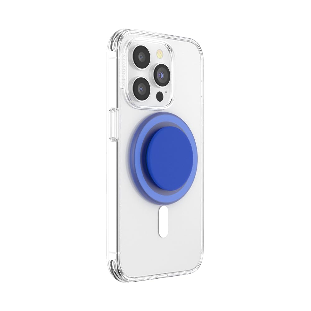 PopSockets MagSafe Phone Grip & Holder - Wireless Charging Compatible, Cobalt Blue Into the Woods Design | Perfect for iPhone 13/14, Everyday Use & Car Mounting