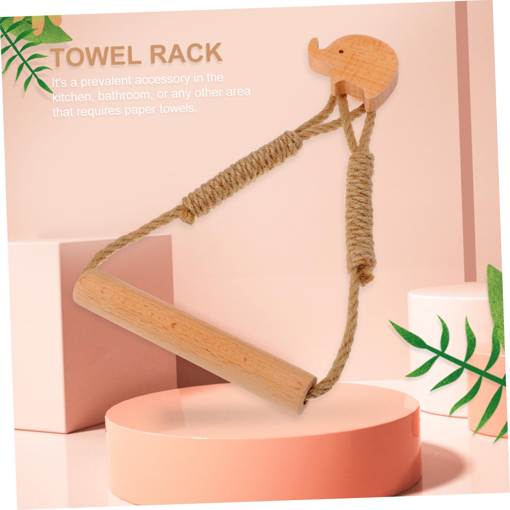 Cabilock 1-Piece Roll Twine Holder & Toilet Paper Dispenser - Hanging Towel & Tissue Rack for Bathroom, Kitchen, or Office Storage - Space-Saving Scroll Rope Organizer for Easy Access