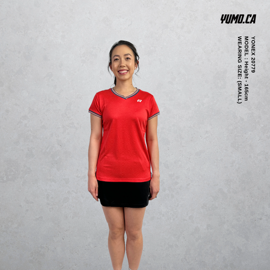 Yonex 20779 Women's Crew Neck Tennis Shirt - Breathable Quick-Dry Performance Top for Women's Tennis & Badminton Matches