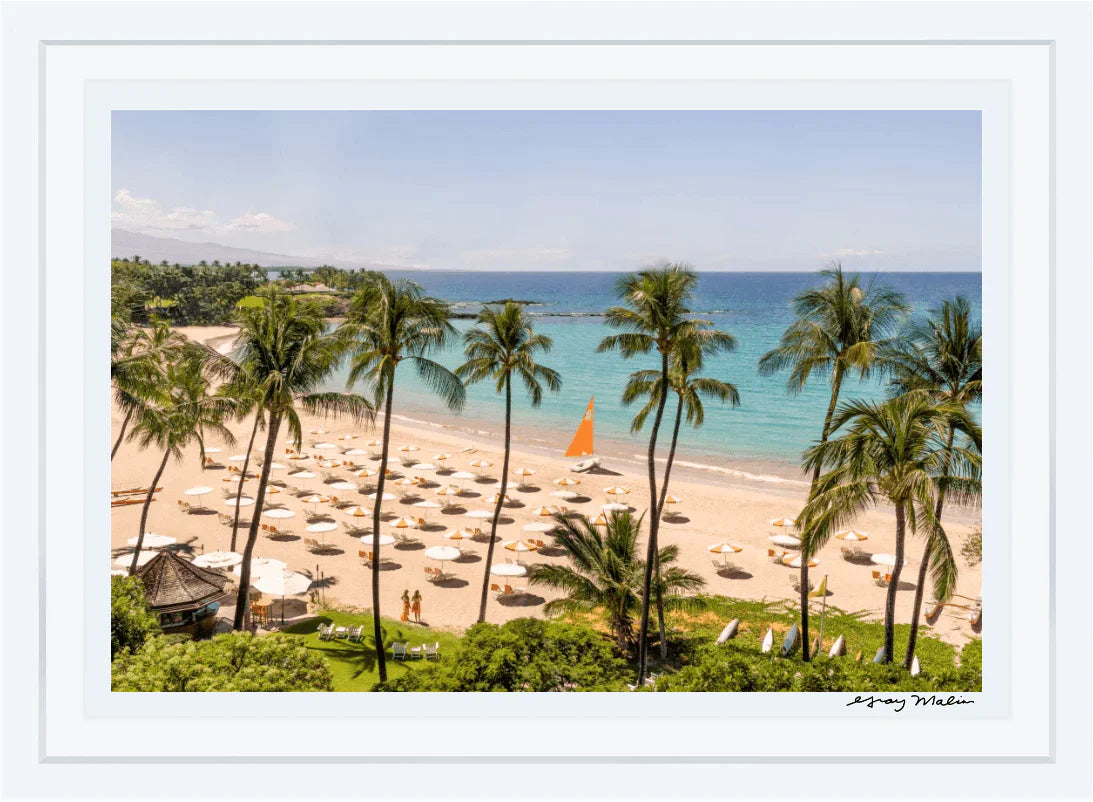 Gray Malin Mauna Kea Beach Vista Print - Tropical Wall Art Decor for Home, Office & Beach House