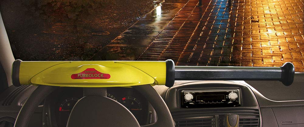 000102966 Blockcar Anti-Theft Car Steering Wheel Lock - Heavy Duty Vehicle Security Device for Theft Prevention | Ideal for Parking, Travel & Nighttime Protection