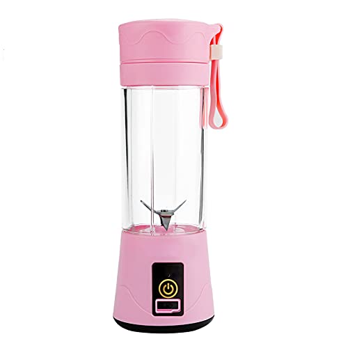 Portable Mini Blender 380ml (13oz) - USB Rechargeable 2000mAh Travel Blender with 6 Blades | Compact & Powerful for Smoothies, Shakes & Meal Prep | Perfect for Home, Office, Gym & Outdoor Activities (Blue)