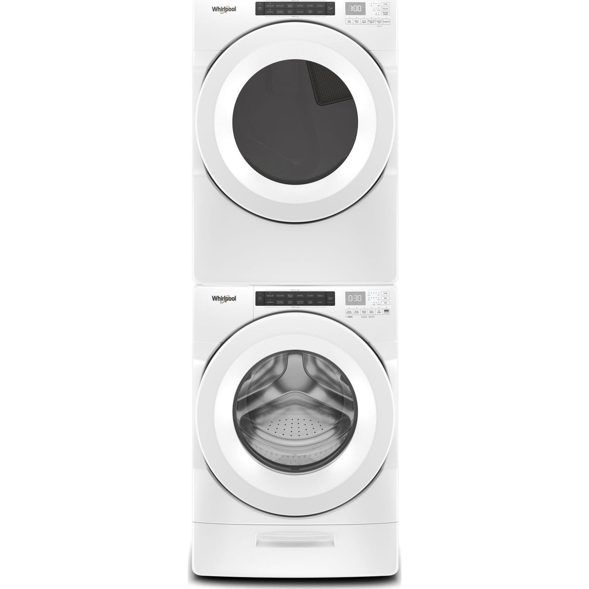 Whirlpool YWED560LHW Front Load Electric Dryer - White | Energy Efficient, Large Capacity Laundry Dryer for Home & Apartment Use
